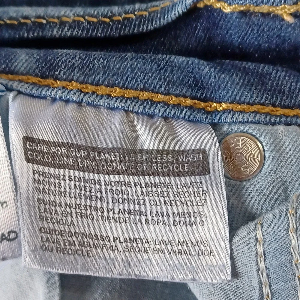 Levi's Jeans Womens 6 Blue 505 Straight Leg Dark Wash Stretch Denim S111-06